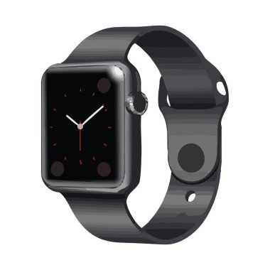 Modern teknoloji ikonu izole edilmiş lüks kol saati