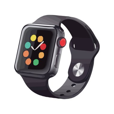 Modern plastik saat, yenilik ve macera ikonu izole edildi