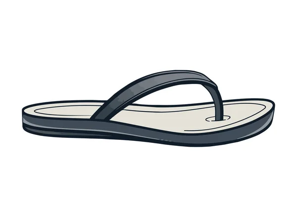 Icône Mode Sandale Design Icône Isolé — Image vectorielle