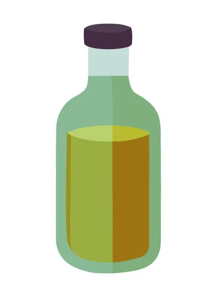Icono Frescura Botella Jugo Orgánico Aislado — Vector de stock