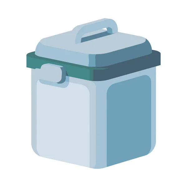 Isolierter Plastikbehälter Für Flüssiggetränk Symbol — Stockvektor