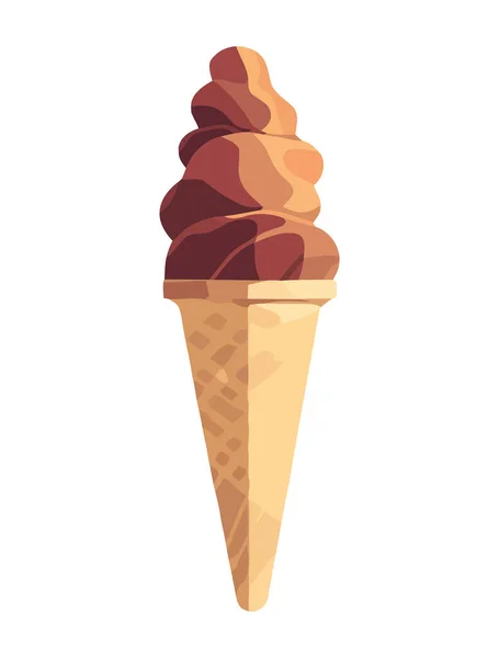 冰淇淋球 甜夏天治疗图标隔离 — 图库矢量图片