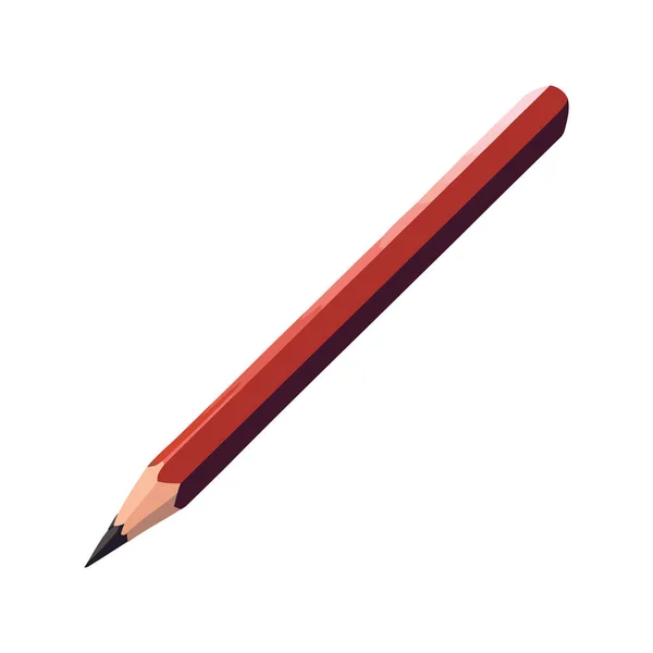 Dessin Crayon Sur Fond Blanc Icône Vectorielle Isolé — Image vectorielle