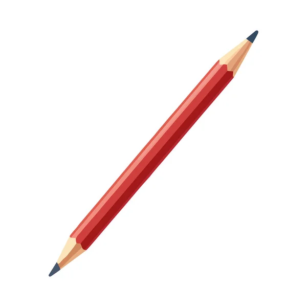 Crayon Jaune Dessin Sur Fond Blanc Icône Isolé — Image vectorielle