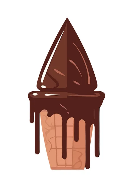 Изолированная Икона Мороженого — стоковый вектор