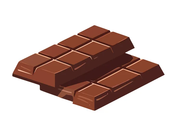 Iconic Kakao Çikolatası Antioksidan Bağımlılık Ikonu Izole Edilmiş — Stok Vektör