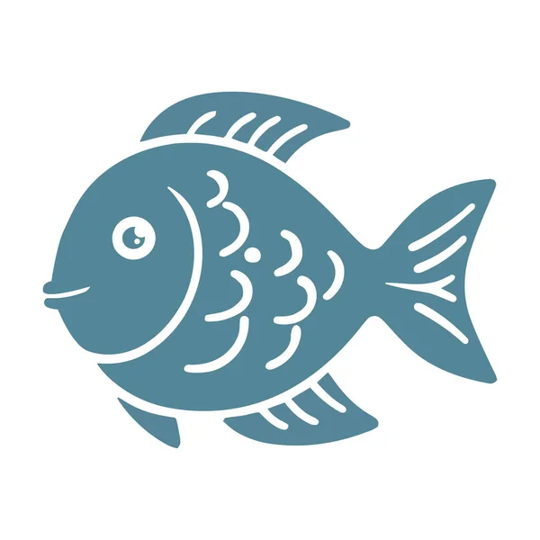 Υποβρύχια Ζώα Που Κολυμπούν Μπλε Τροπική Θάλασσα — Διανυσματικό Αρχείο