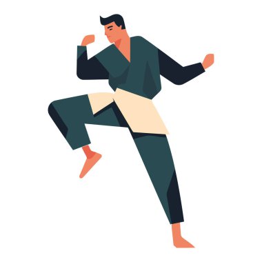 Dövüş sanatları ikonu uygulayan adam izole edildi