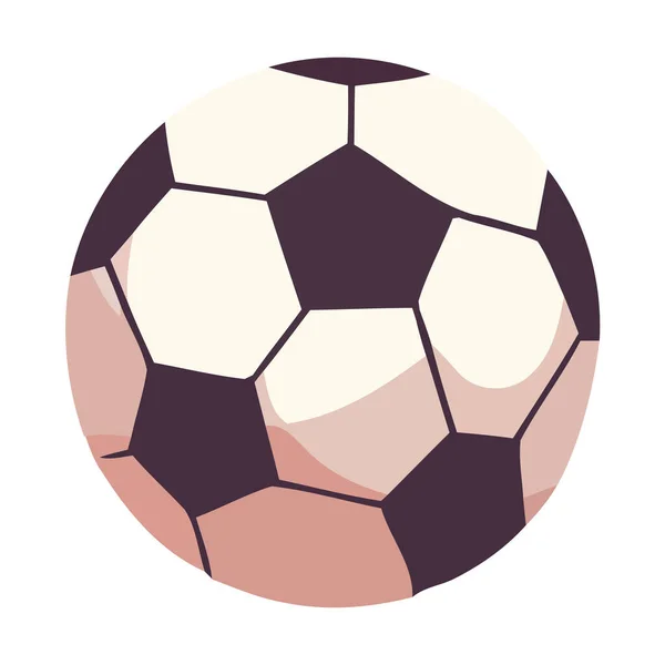 Футбольный Мяч Символизирует Соревнование Иконку Успеха Изолированных — стоковый вектор