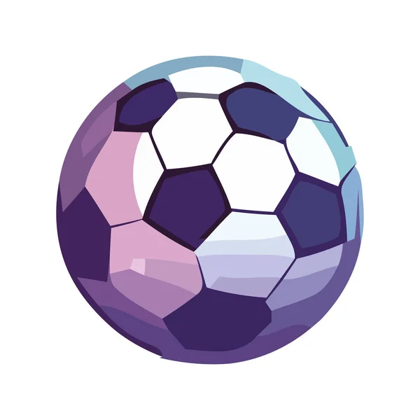 Piłka Nożna Przynosi Sukces Ikona Zabawy Izolowane — Wektor stockowy