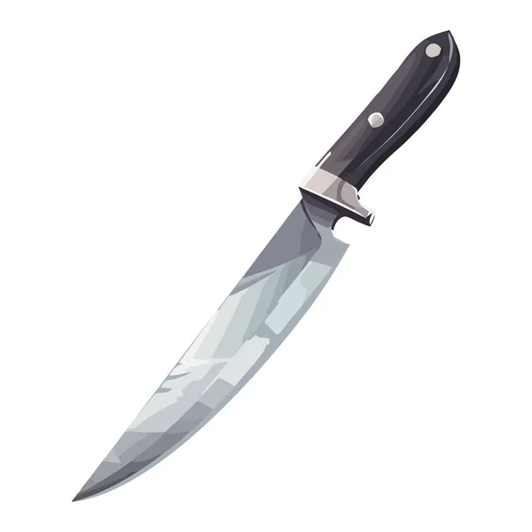 Kitchen Knife Utensil Icon Flat Isolated — Stock Vector