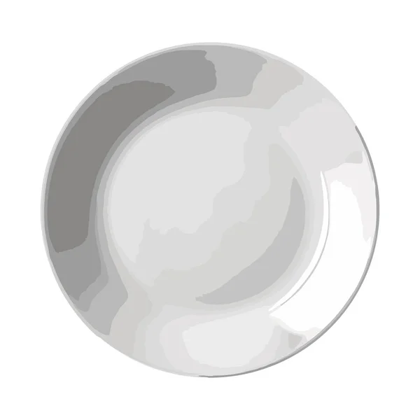 Vaisselle Gastronomique Icône Design Propre Brillante Isolée — Image vectorielle