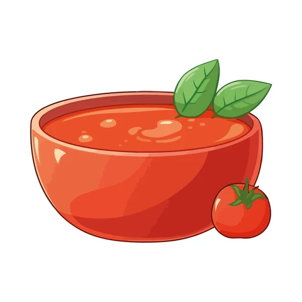 Frischer Gemüsesalat Reife Tomaten Petersiliengarnitur Isoliert — Stockvektor