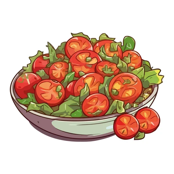 Gesundes Frisches Bio Gemüse Tomaten Symbol Isoliert — Stockvektor