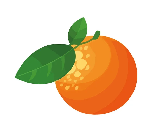Jugoso Cítrico Naranja Icono Aislado — Archivo Imágenes Vectoriales