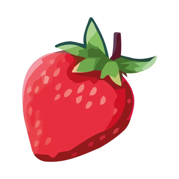 Saftige Erdbeere Gesunder Snack — Stockvektor