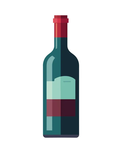 Icono Botella Vino Simboliza Icono Celebración Aislado — Vector de stock