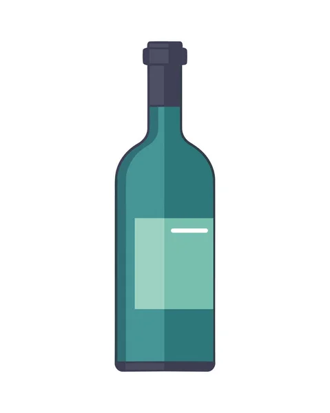 Weinflaschen Symbol Symbolisiert Feier Und Luxus Ikone Isoliert — Stockvektor