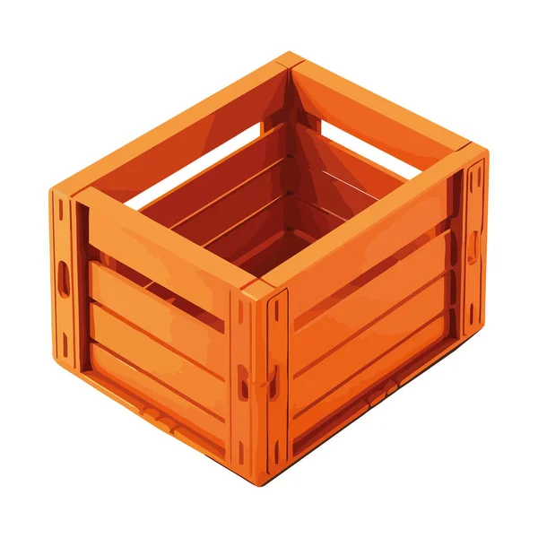 船舶板条箱交付集装箱图标隔离 — 图库矢量图片