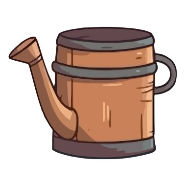 Tahta fıçı fıçı beyaz şarap için sıvı tutar.