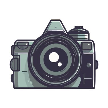 eski kamera tasarımı beyaz üzerine