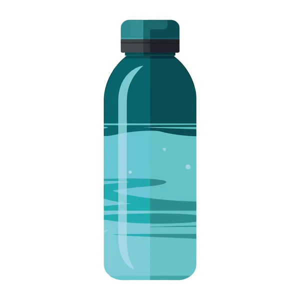 Διαφανές Πλαστικό Μπουκάλι Πάνω Από Λευκό — Διανυσματικό Αρχείο