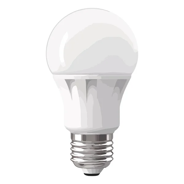 Энергоэффективная Лампочка Поверх Белого — стоковый вектор