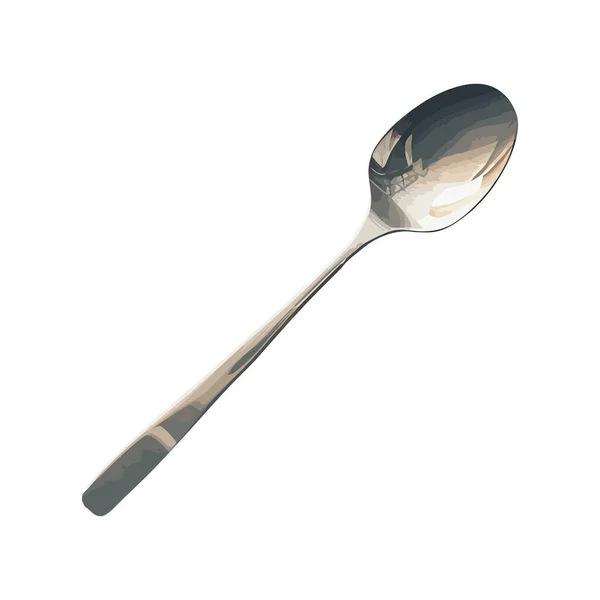新银器勺白勺 — 图库矢量图片