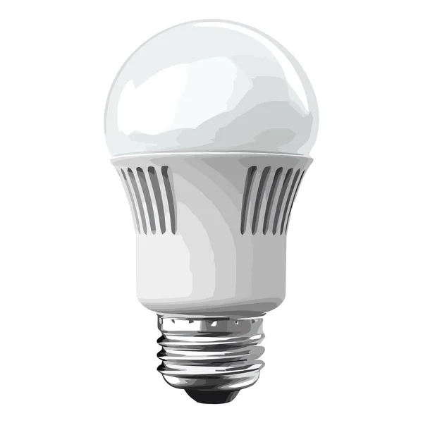 Lightbulb Design Vector White — Stock Vector