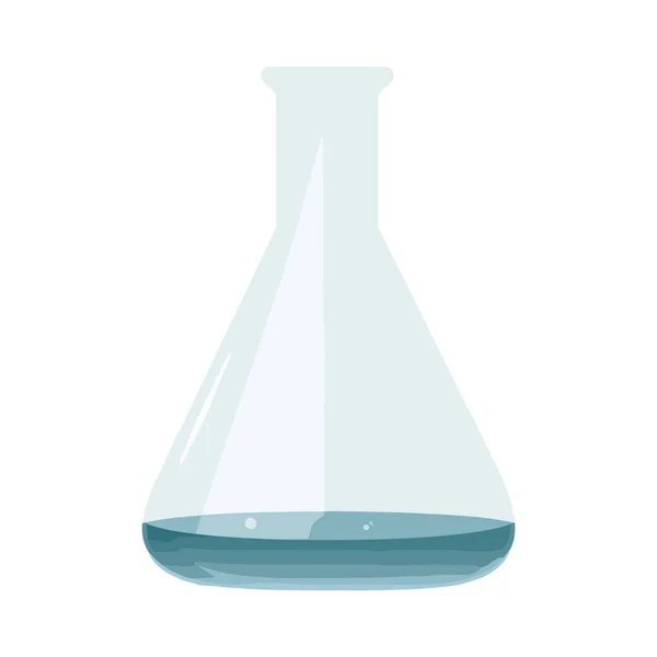 Equipo Cristalería Laboratorio Sobre Blanco — Vector de stock