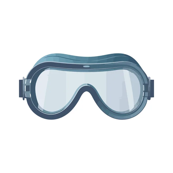 Dykning Goggles Design Över Vitt — Stock vektor