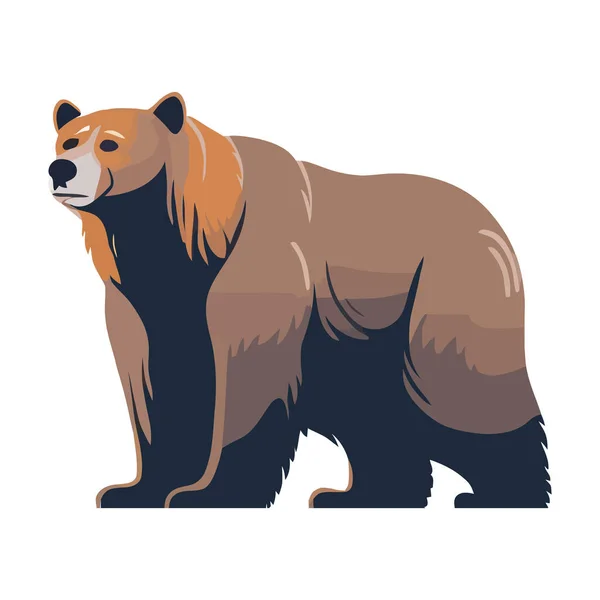Симпатичный Дизайн Медведя Вместо Белого — стоковый вектор