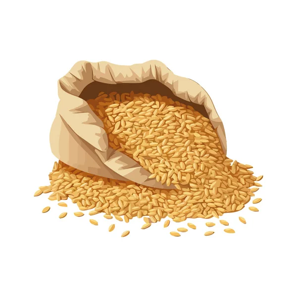 纯白的有机小麦设计 — 图库矢量图片