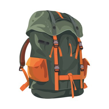 Dağ yürüyüşü için güzel bir sırt çantası.