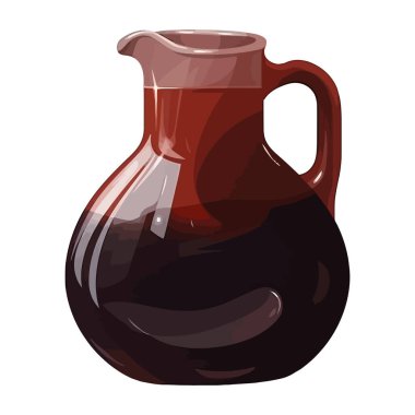 Şarap kavanozu tasarımı beyaz üzerine