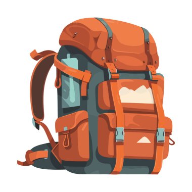 Beyaz üzerinde yürümek için güzel bir sırt çantası.