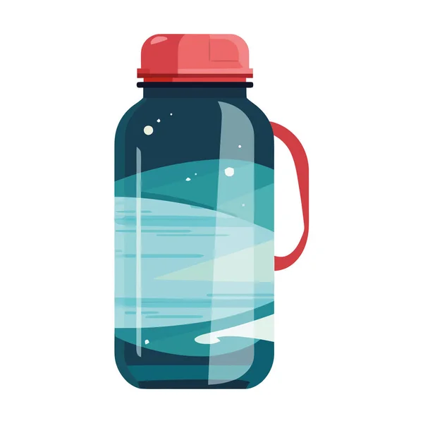 透明的塑料瓶 白开水 — 图库矢量图片
