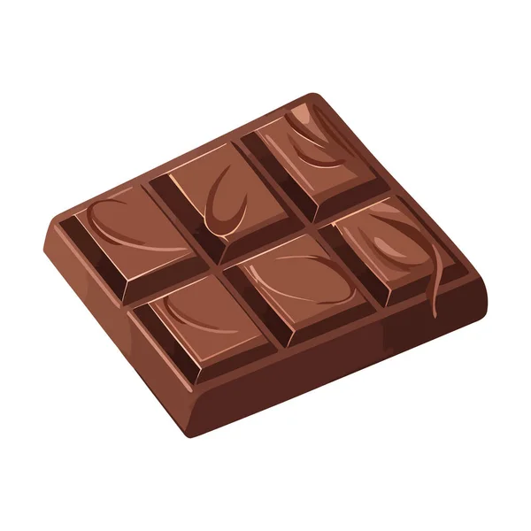 Dark Chocolate Bar White — Stockvektor