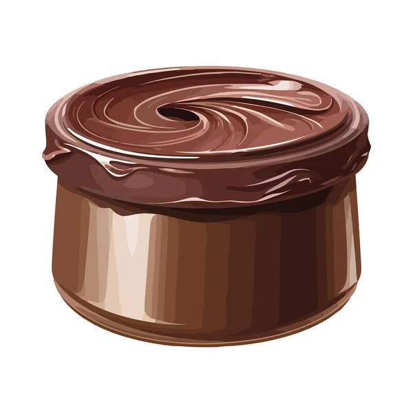 Chocolate Jar Design White — Stock Vector