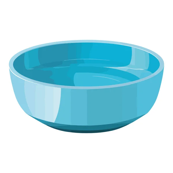 白色上方的蓝色陶器盘 — 图库矢量图片