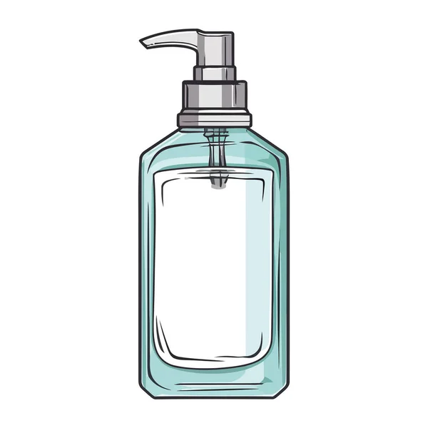 Botella Loción Belleza Sobre Blanco — Archivo Imágenes Vectoriales