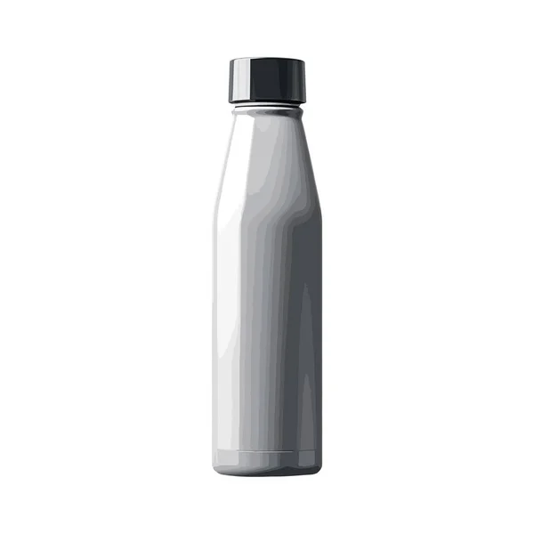 Fresh Milk Bottle White — Stock Vector