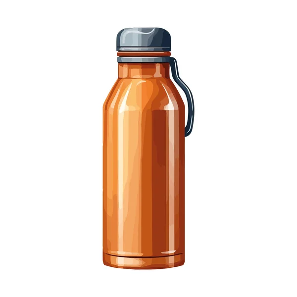 白の上に瓶で新鮮な有機飲料 — ストックベクタ