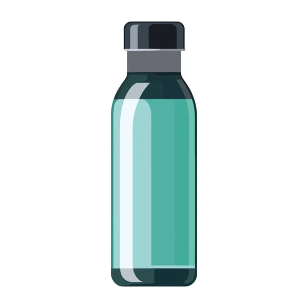 Дизайн Бутылки Лекарством Поверх Белого — стоковый вектор