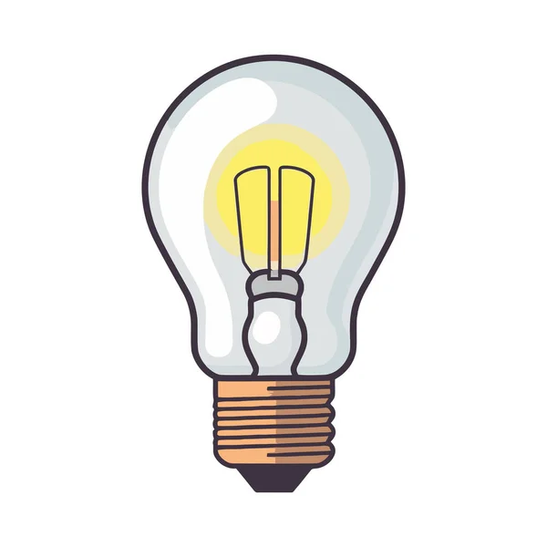 Efficient Light Bulb White — Stock Vector