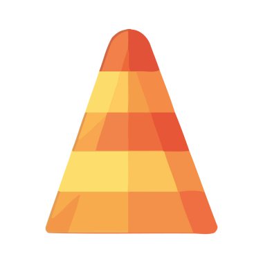 Yapı konileri beyaz üzerine tasarım illüstrasyonu