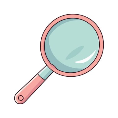 Beyaz üzerine büyüteç tasarımı