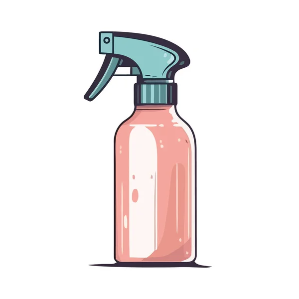 Hydratační Šampon Plastovém Obalu Přes Bílou — Stockový vektor