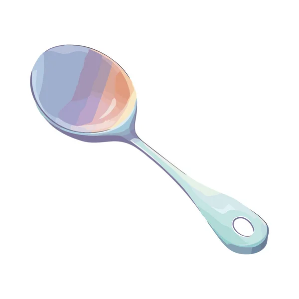 Colored Spoon Design White — Stock Vector