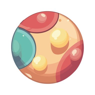 Beyaz üzerinde başka daireler olan bir daire.